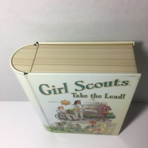 Vint Girl Scouts Take The Lead Metal Faux BookTin - Picture 2 of 11